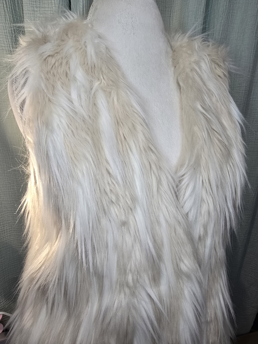 Philosophy Cream Faux Fur Vest